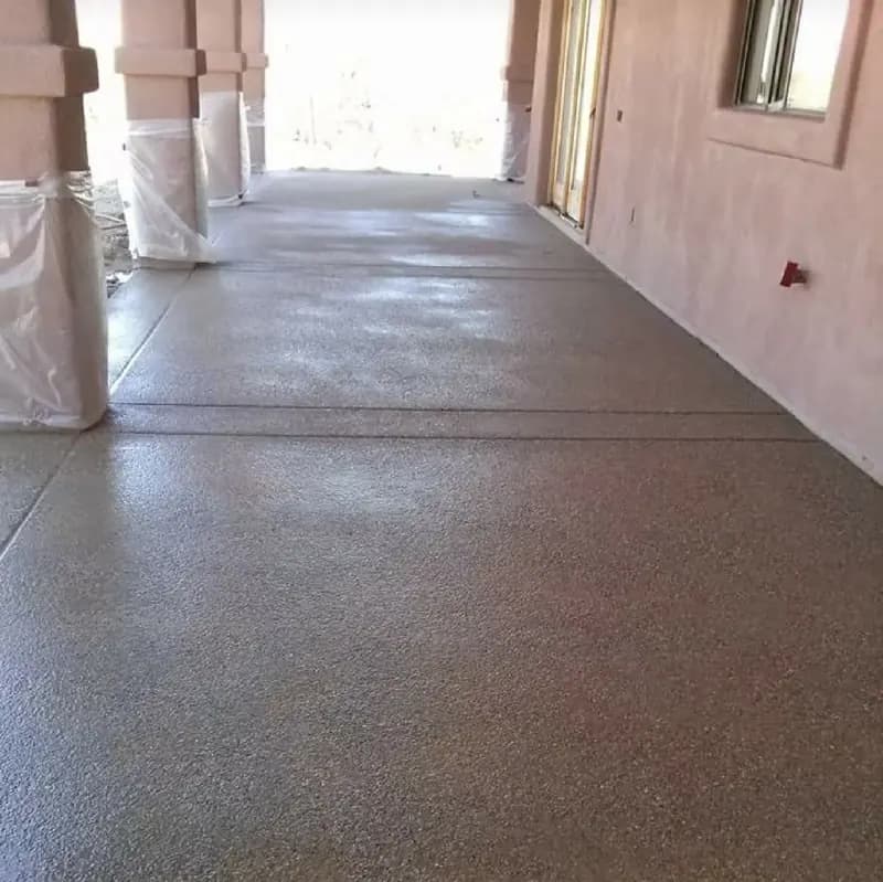 Epoxy flake garage floor coating